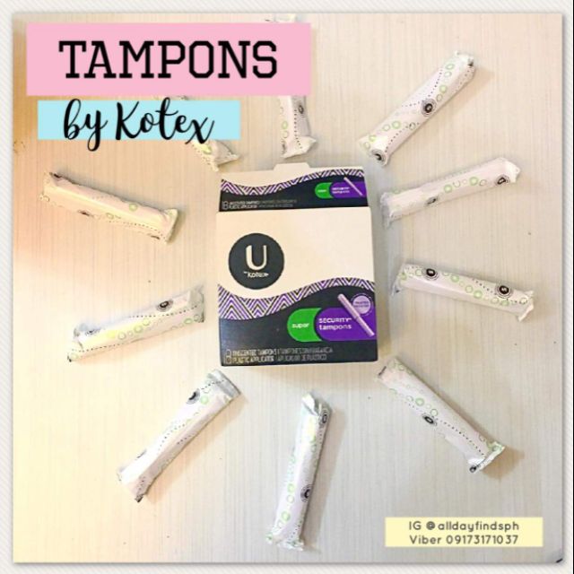 TAMPONS by Kotex (with applicator) Shopee Philippines