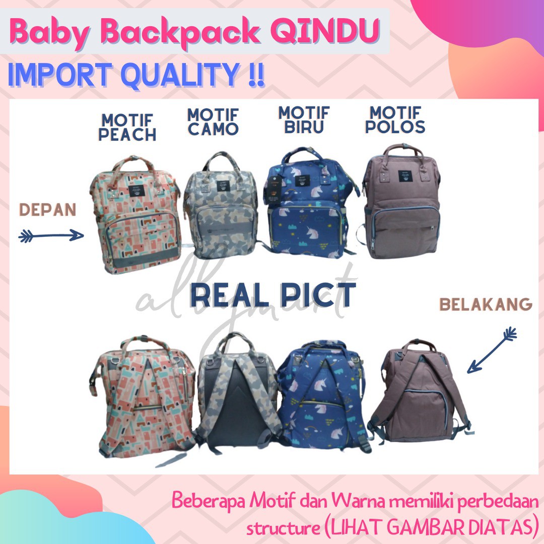 qindu diaper bag