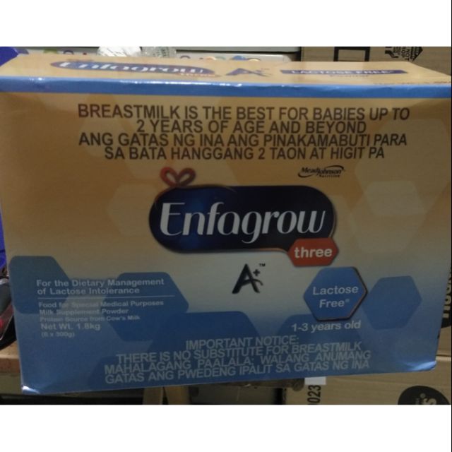 enfagrow free lactose