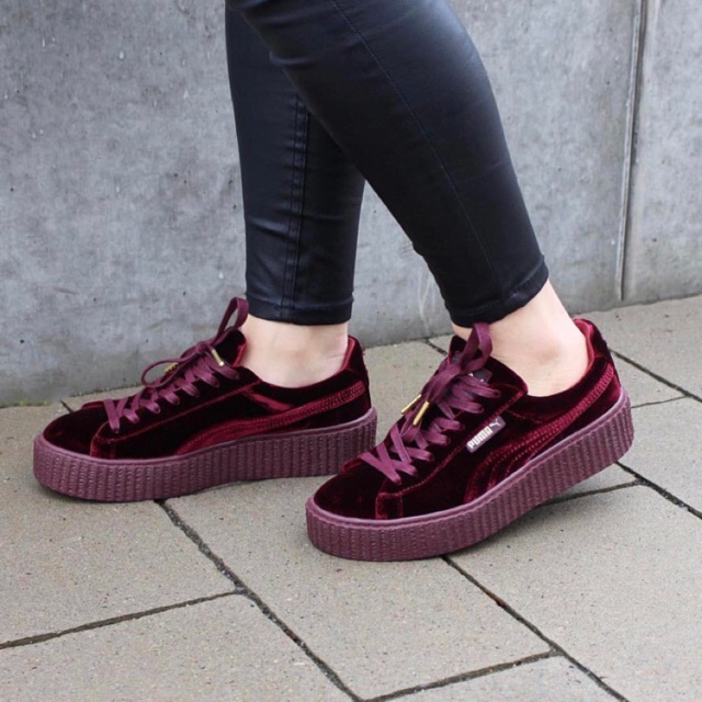 maroon fenty creepers