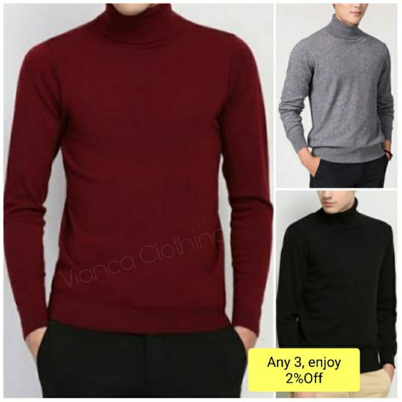 turtleneck sweater shopee