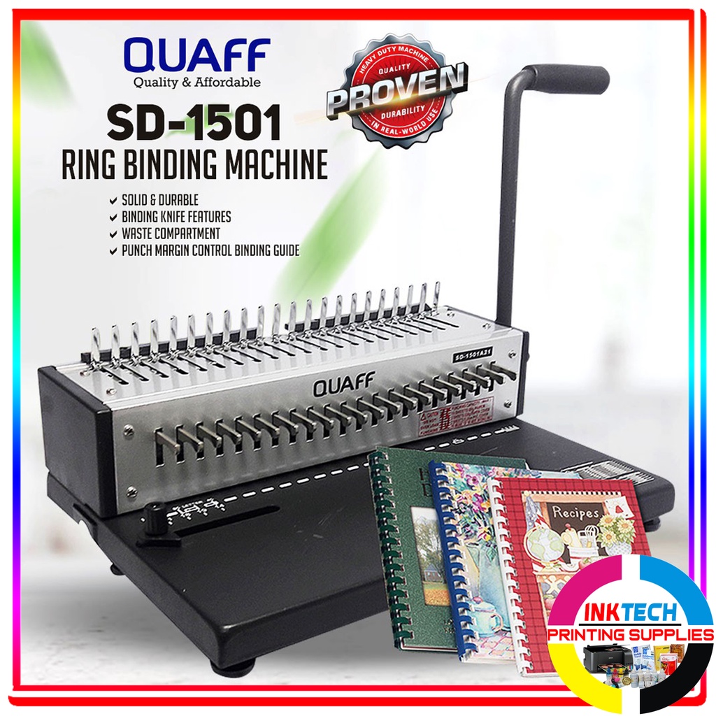 QUAFF RING BINDING MACHINE SD1501A21 A4/SHORT SIZE Shopee Philippines
