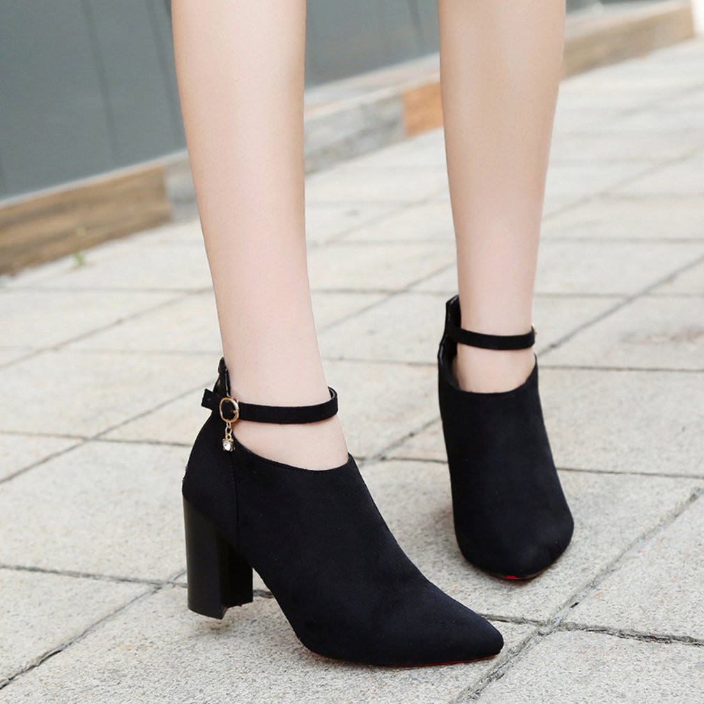 women's chunky heel shoes