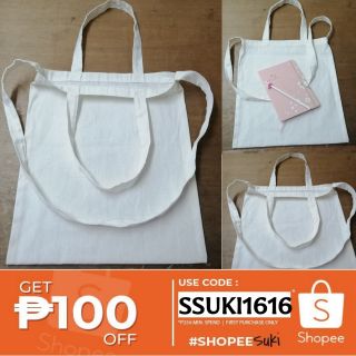 CANVAS 2 in 1 SLING SHOULDER BAG (Plain or With Print) 2 way dual strap
