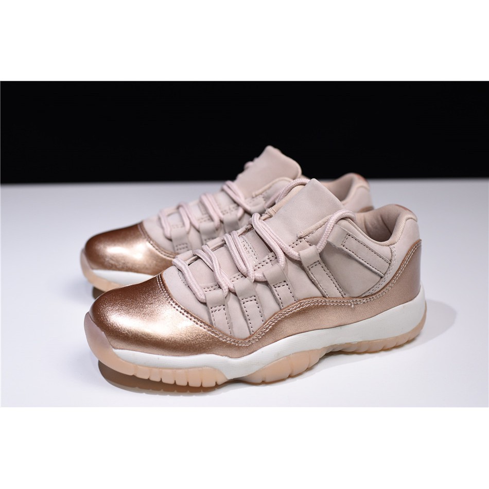 rose gold jordan 11 low