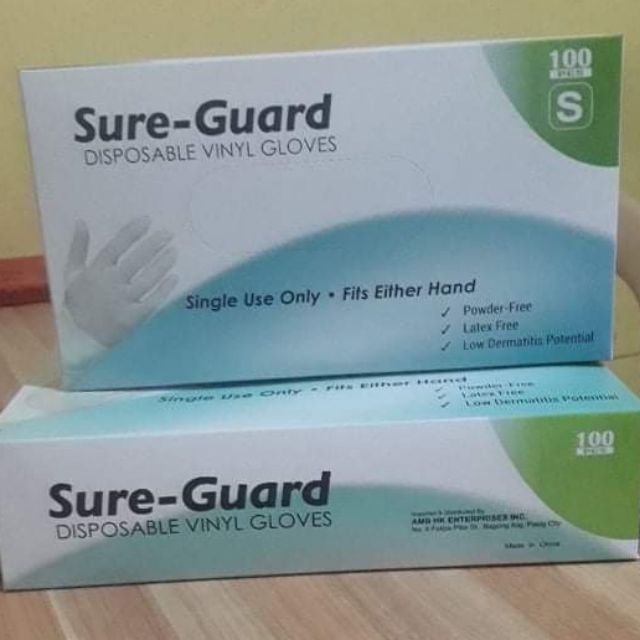SUREGUARD DISPOSABLE VINYLMEDIUM Shopee Philippines