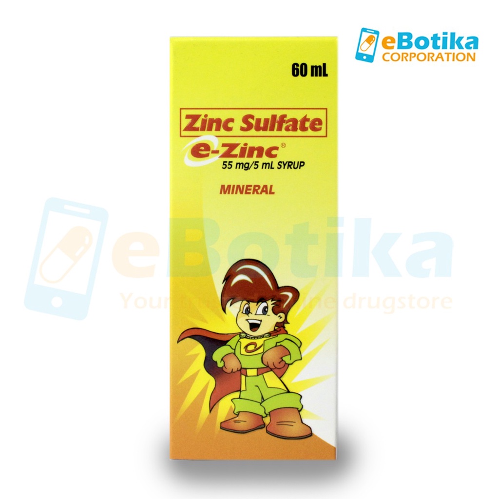 E-Zinc (Zinc Sulfate) Syrup 60ml