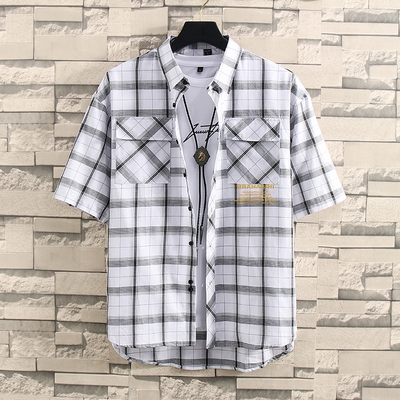 thin checkered shirt