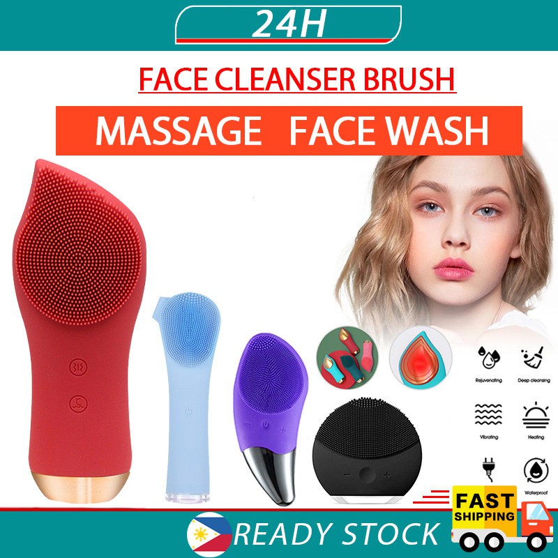 Facial Cleansing Luna Mini2 plus Electric Vibration Facial Cleansing Brush  Blackhead Remover Pore Cleaner Face Washing Machine | Shopee Philippines