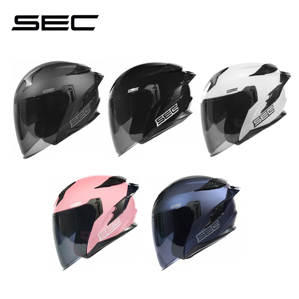 sec-reflux-half-face-dual-visor-helmet-w-free-extra-clear-visor-and