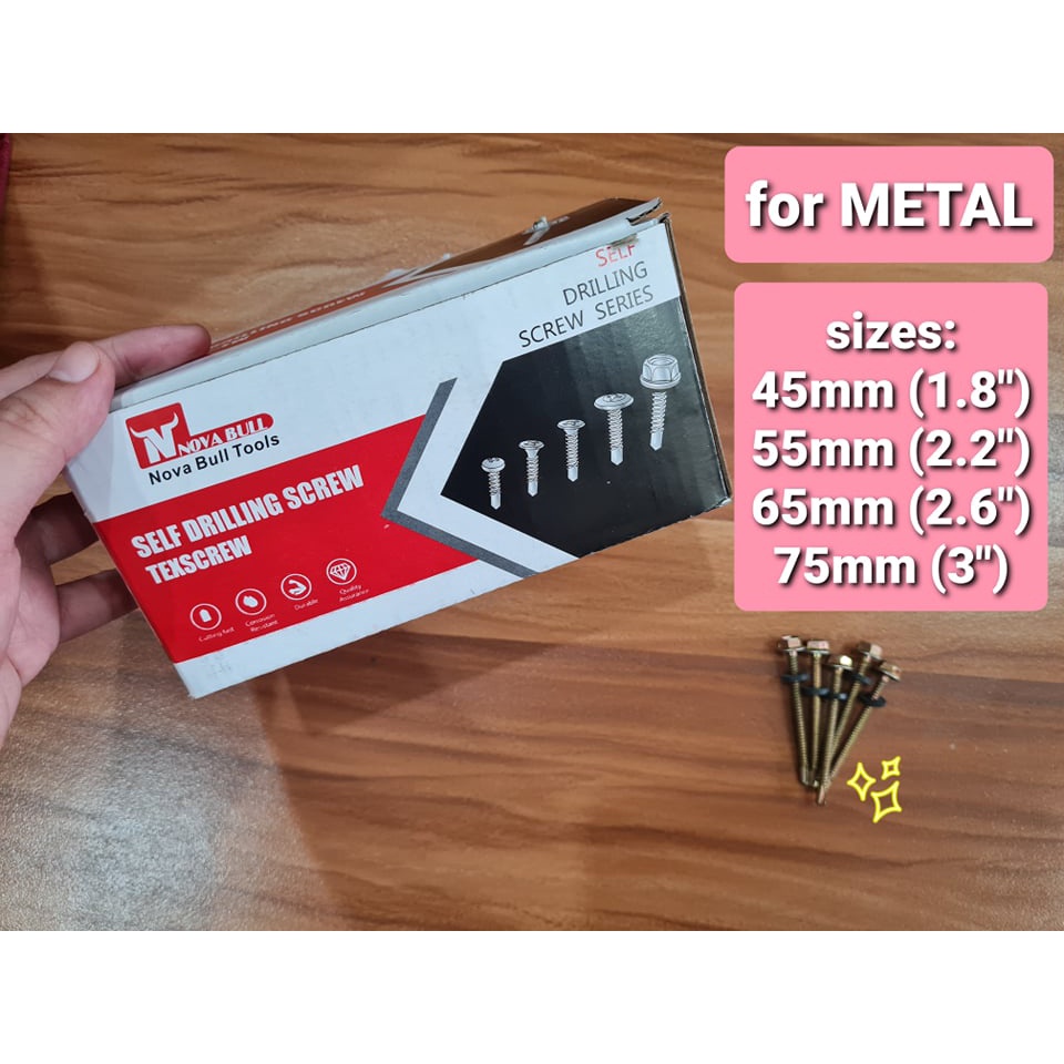 Tex Screw Tekscrew for Metal / Self Drilling Metal Screw 45mm 55mm 65mm ...