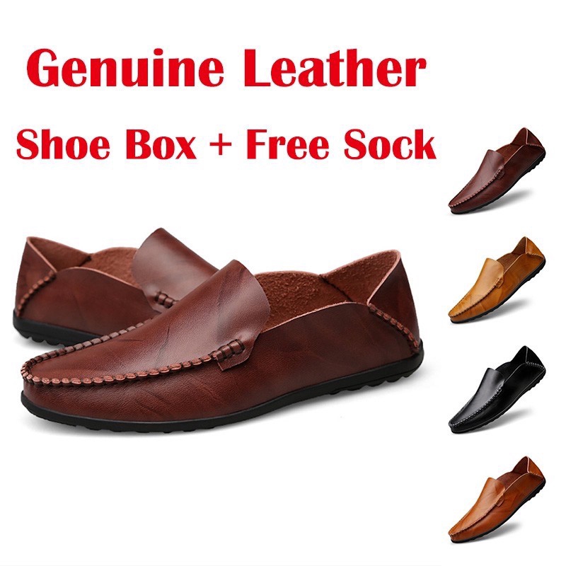 mens leather driving shoes