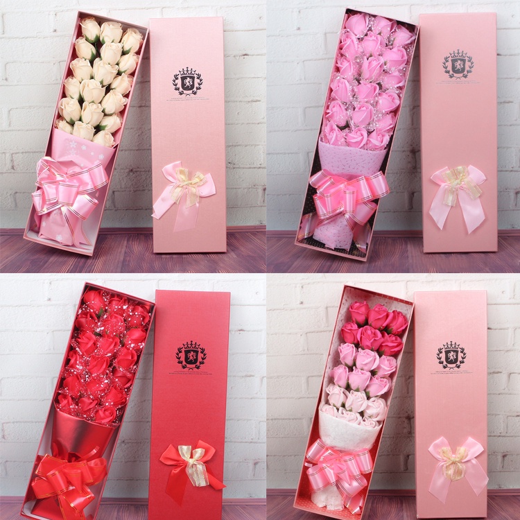 Soap Flower Rose 18 Roses Gift Box Explosive Birthday Gift For