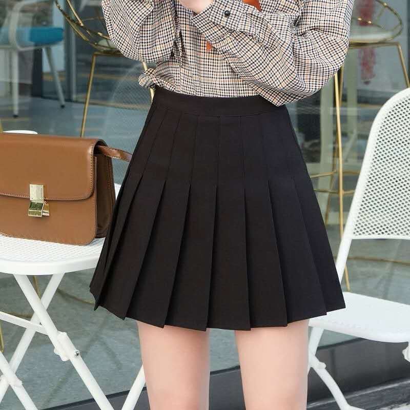 pink pleated skirt xs