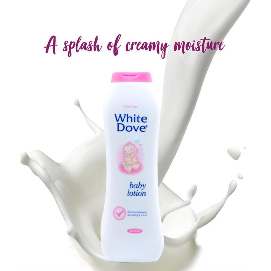 white dove baby lotion