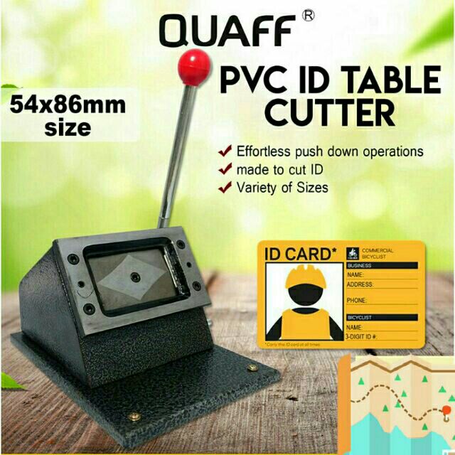 QUAFF PVC card die cutter ID size 54×86mm Shopee Philippines