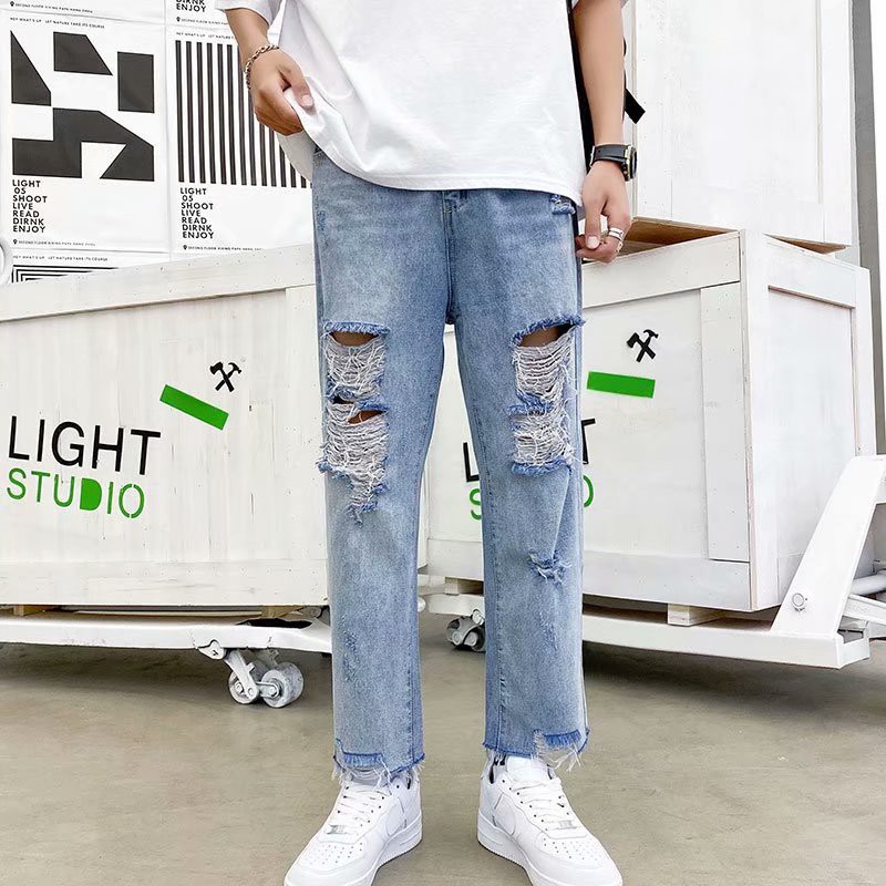 ripped jeans distressed