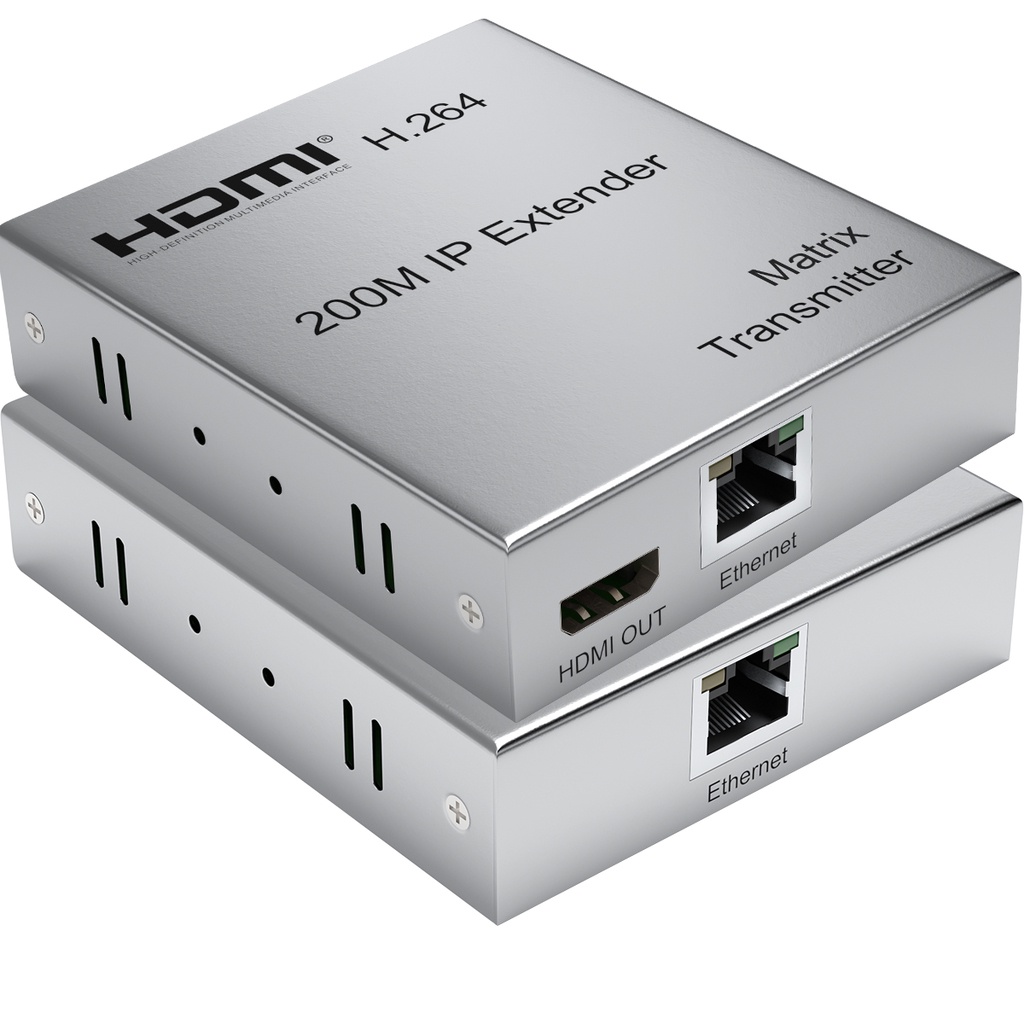 1080p 200m IP HDMI Extender Network Matrix Over CAT5e CAT6 RJ45