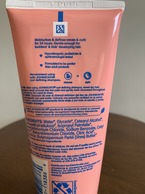 johnson and johnson curl defining shampoo