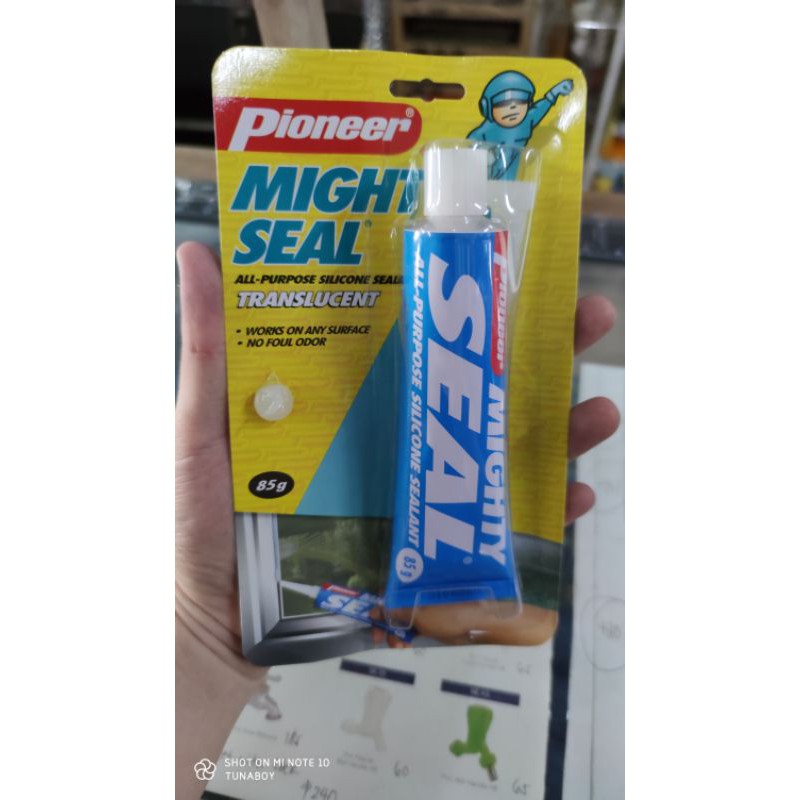 Pioneer Mighty Seal Silicone Sealant Clear 85g All Purpose Interior / Exterior Use (No Foul Odor