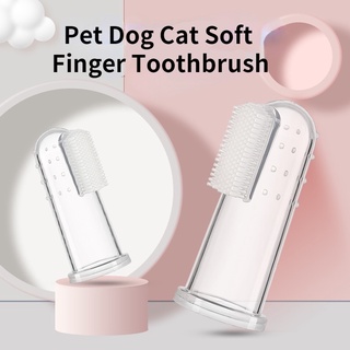 Pet Silicone Finger Cover Cat and Dog Soft Finger Toothbrush Oral Cleaner Pet Dog Finger Toothbrush