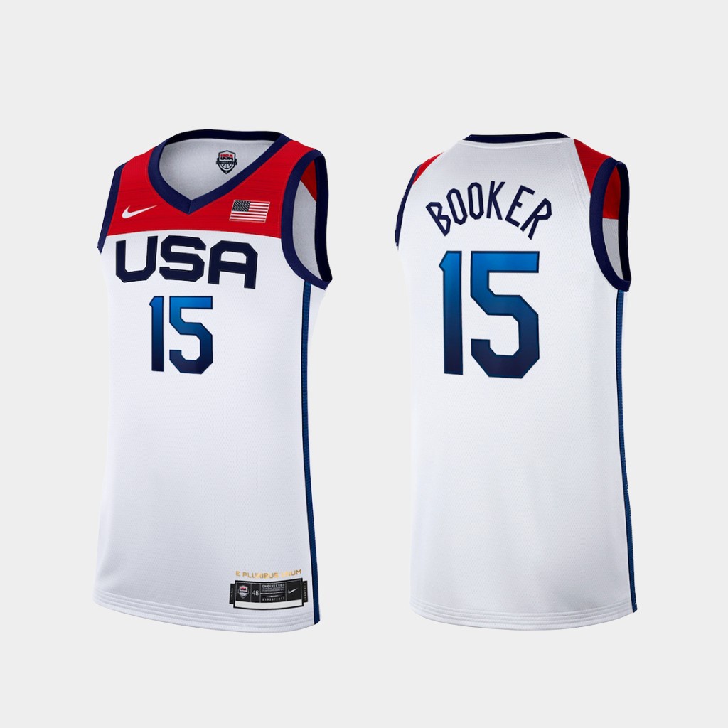 Nba Jersey 21 Tokyo Olympics American Team Usa Basketball 15 Booker White Sports Shopee Philippines