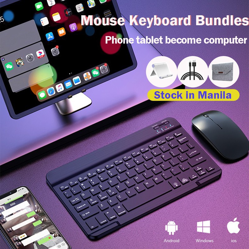 Logitech Keyboard And Mouse Bluetooth Keyboard Mouse Keyboard Mini Bluetooth Wireless Keyboard And M Shopee Philippines