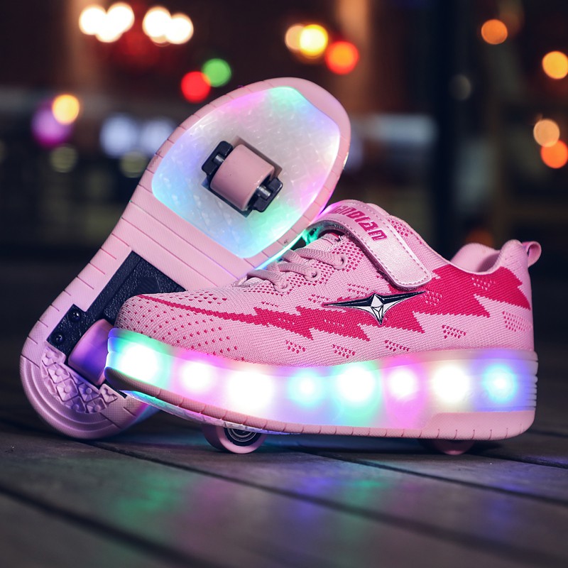 pink light up heelys