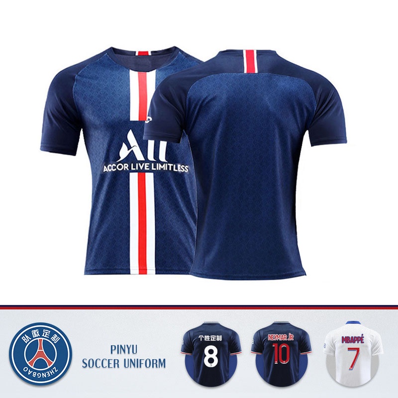 Neymar Football Jersey Paris Saint-Germain Tshirt Soccer Jersey Plus ...