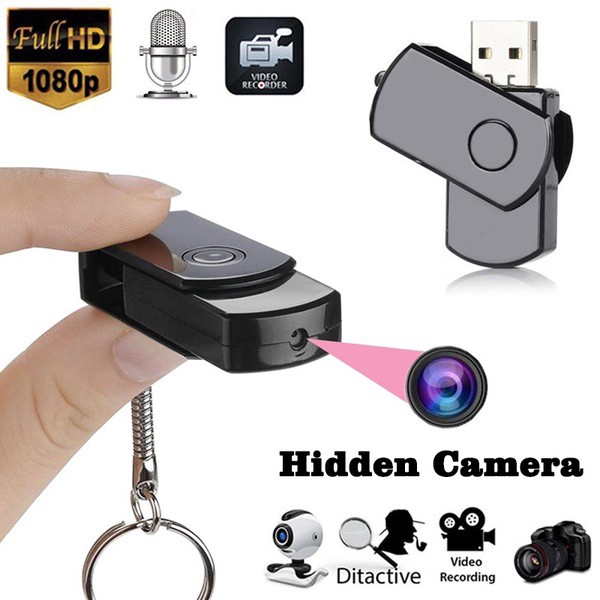HD Hidden Spy Camera Mini Disk Flash 