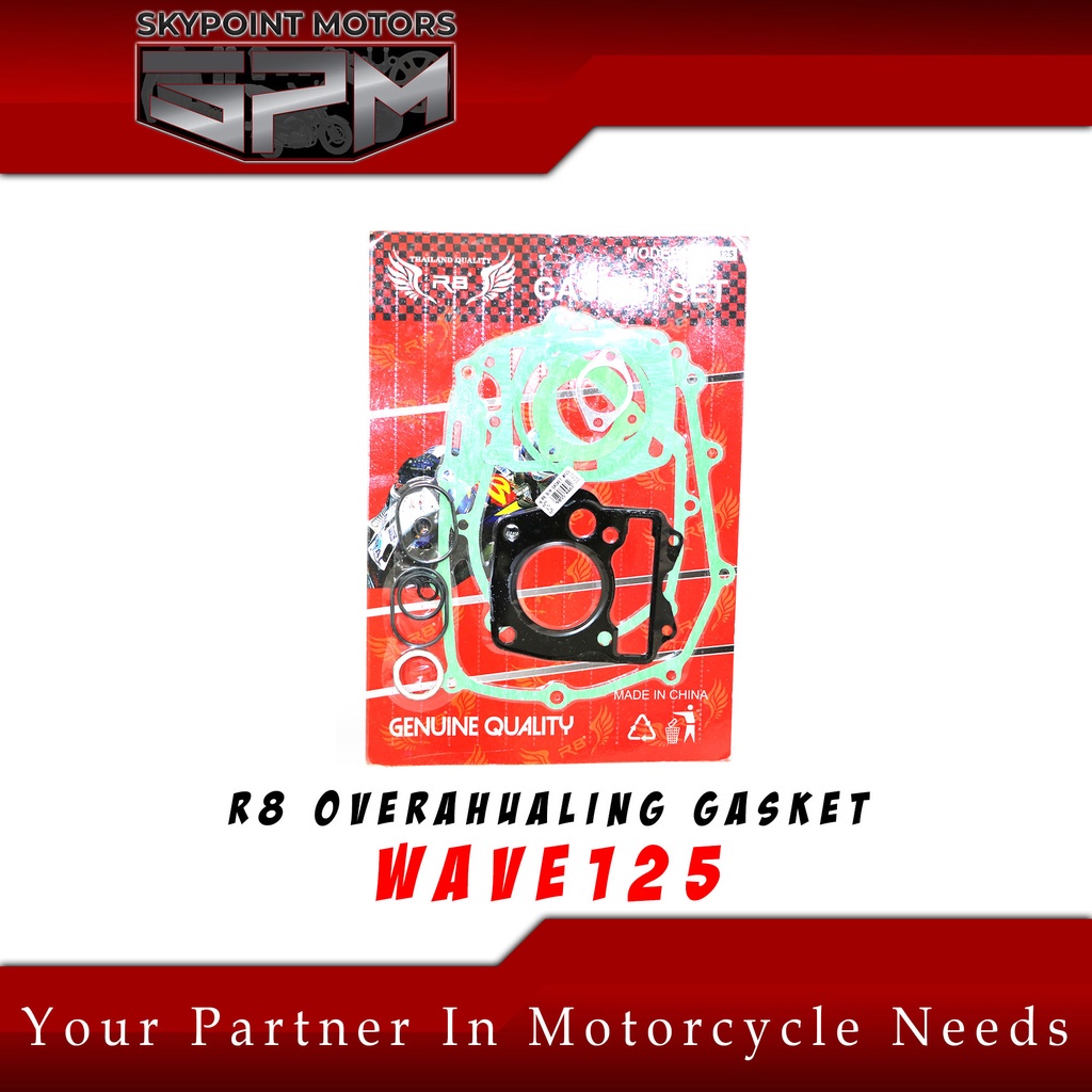 R8 MOTORCYCLE OVERHAULING GASKET FOR HONDA WAVE 125 MADE IN THAILAND