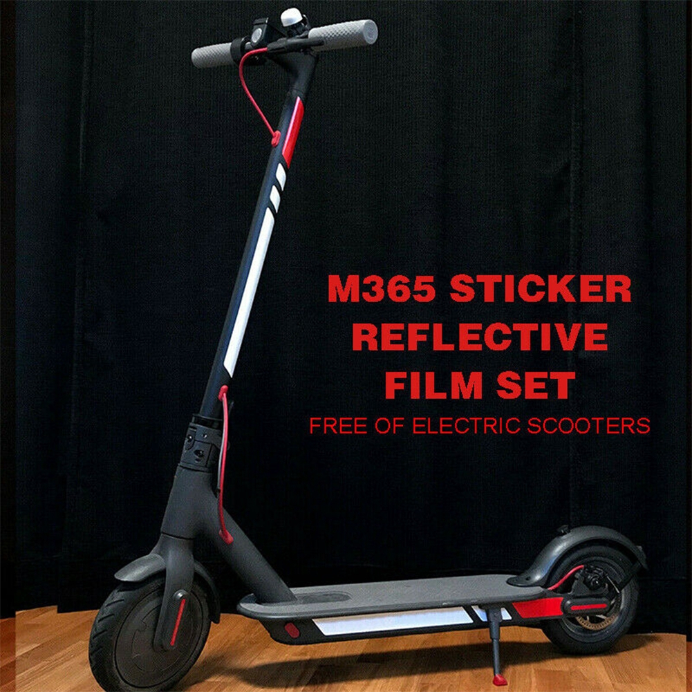 PVC Reflective Stickers Skin Styling Decor Decal For Xiaomi Mijia M365 E-Scooter 