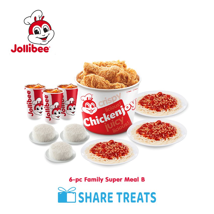 Jollibee 6-pc. Family Super Meal B (SMS EVoucher) | Shopee Philippines