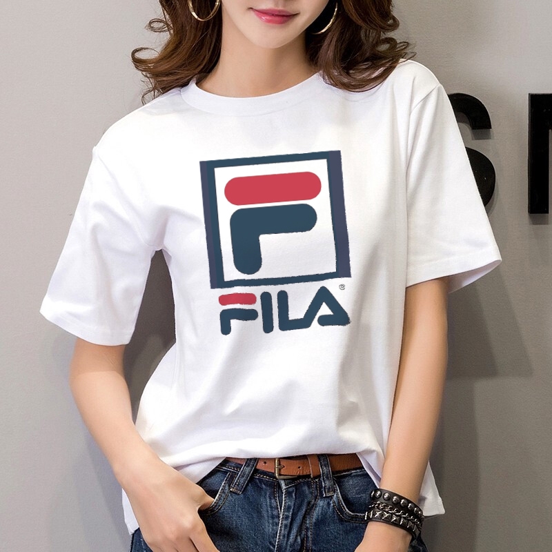 women's fila logo t shirt