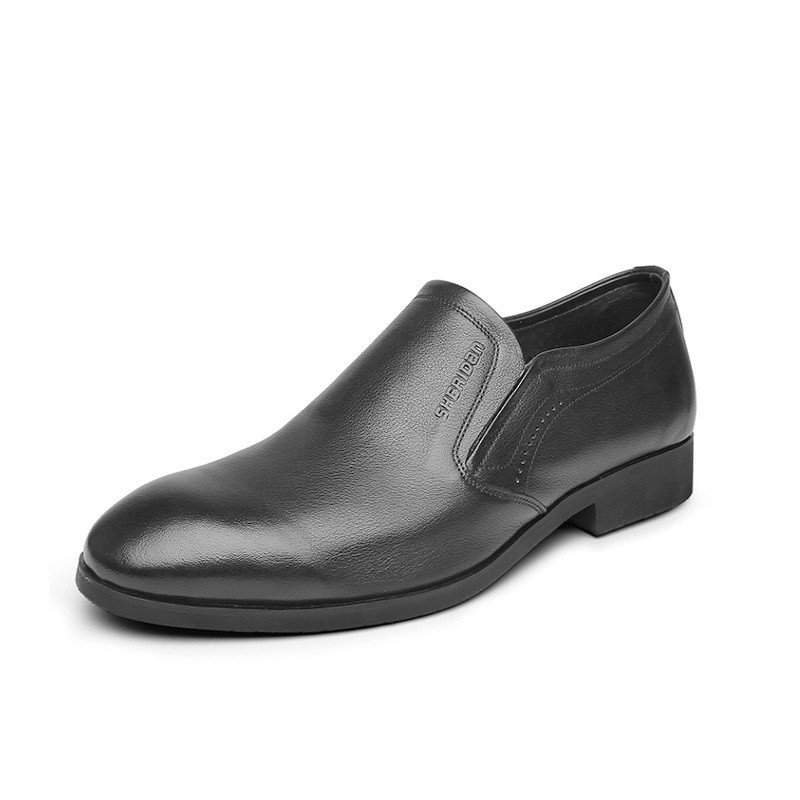 Shuta korean Men Black School shoes Office Formal rubber Shoes for Mens cod hf211 Shopee