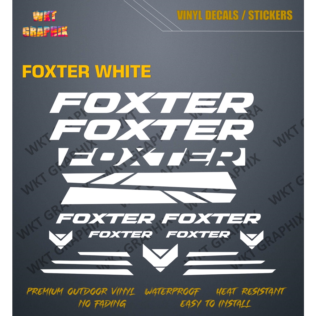 foxter bike sticker