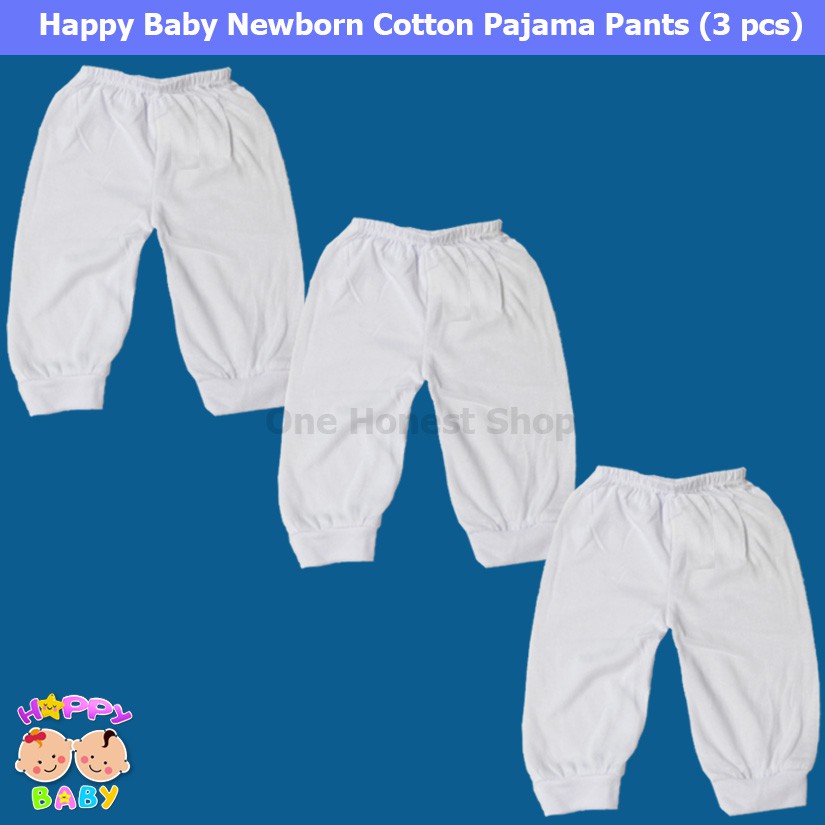 white newborn pants