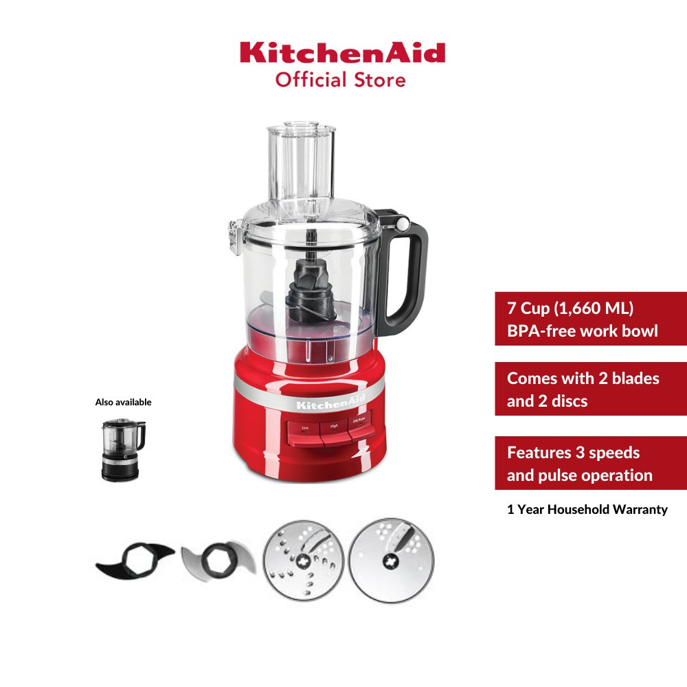KitchenAid 7 Cup (1,660 ML) Food Processor / Chopper F07 Shopee