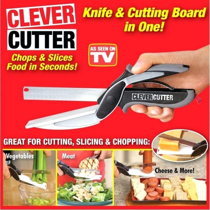 Kitchen Clever Cutter 2 in 1 Knife Cutting Food Board Shopee Philippines