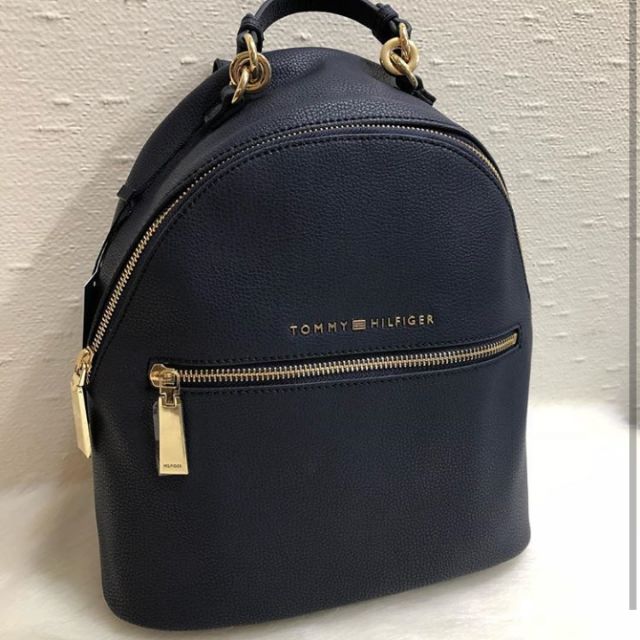 tommy hilfiger black mini backpack