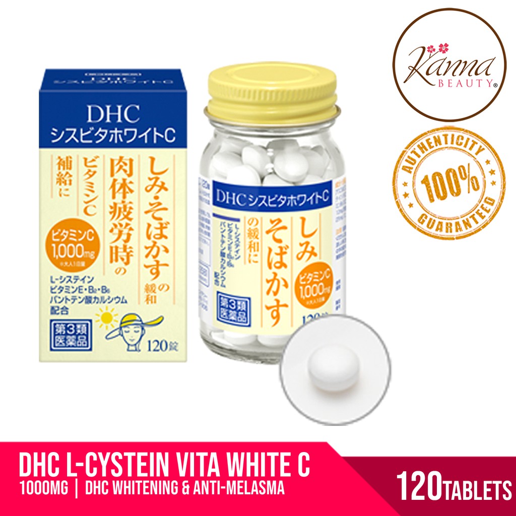 Dhc L Cystein Vita White C 1000mg 1tablets Dhc Whitening And Anti Melasma Shopee Philippines