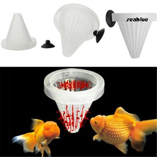 5Pcs/Set Aquarium Fish Tank Feeder Food Blood Worm Cone Funnel Feeding Tool