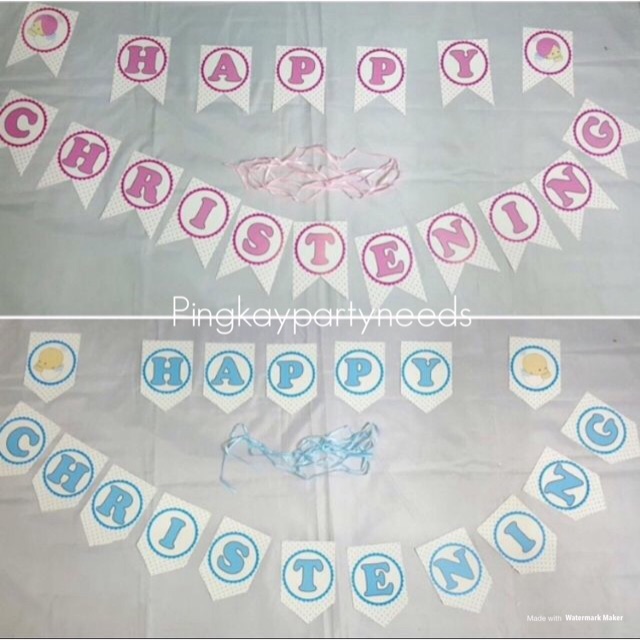 Happy Christening Banner Shopee Philippines