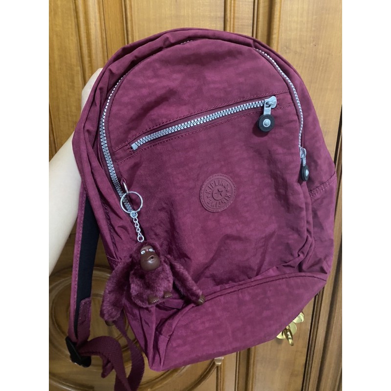 Kipling Challenger Ii Backpack Maroon (Like New) | Shopee Philippines