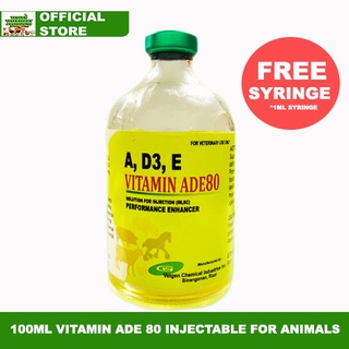 VITAMIN ADE 80 INJ FOR ANIMALS | 100 ML | VETGEN