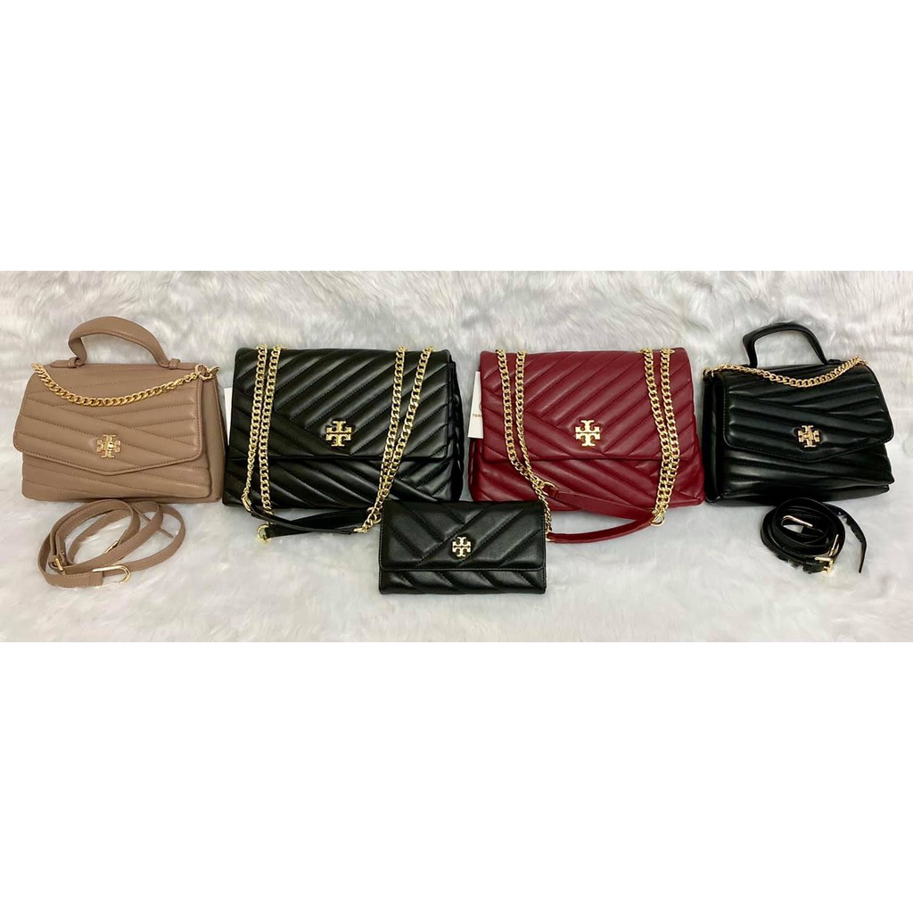TORY BURCH Kira Chevron Sling Bags & Top Handle Bags with Boxes &  inclusions | Shopee Philippines
