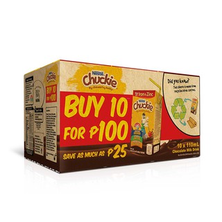 Chuckie Chocolate-Flavoured Milk 110ml - Pack of 10