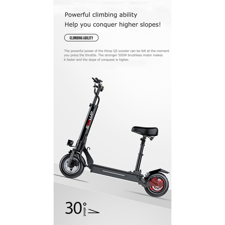 Foldable Electric Scooter Biker, Adult Electric Scooter  35km/h All Aluminum Alloy Mini Scooter - Image 2