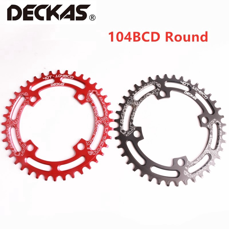 DECKAS Plateau Rond en Aluminium 104 BCD 40T//42T//44T//46T//48T//50T//52T