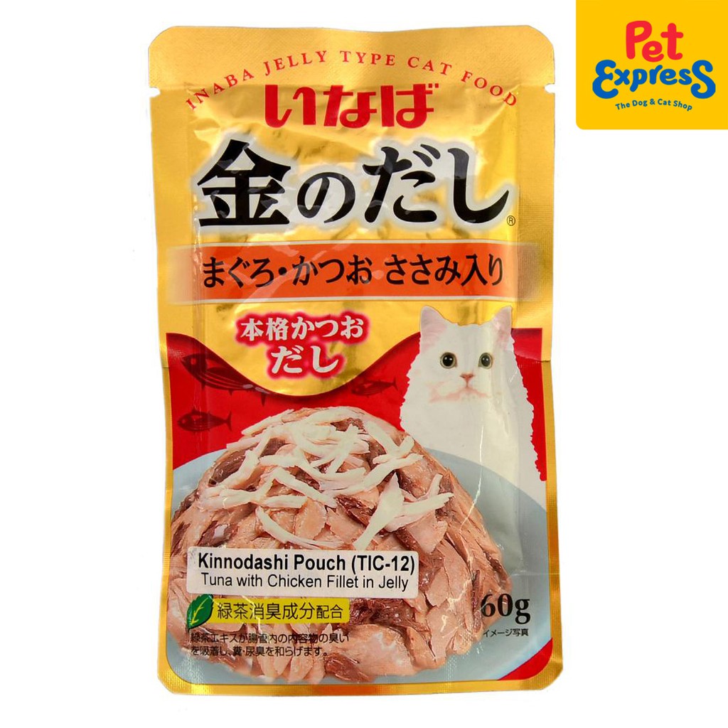 Inaba Jelly Tuna with Chicken Wet Cat Food 60g (TIC12) (12 pouches